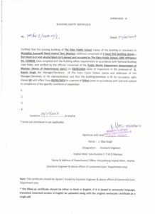 Building Safety Certificate